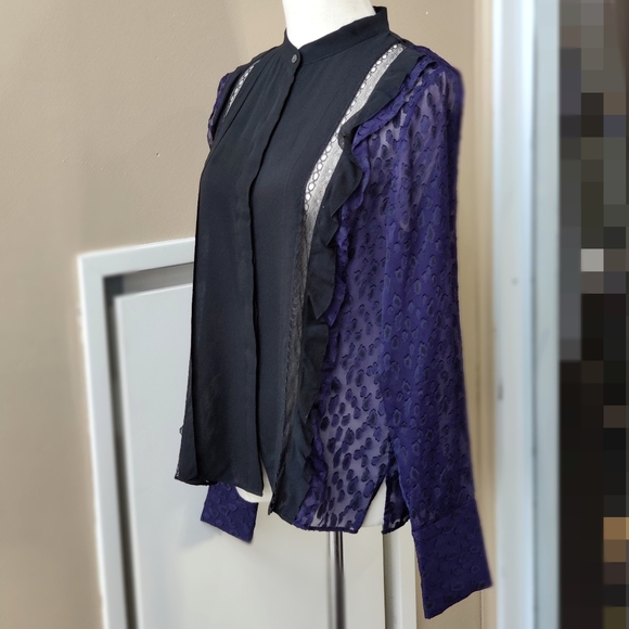 3.1 Phillip Lim Multiple lace see through blouse - Picture 5 of 9